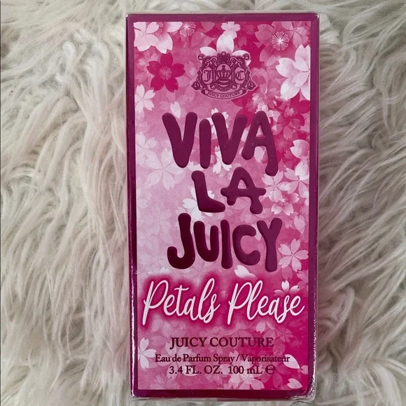 Viva La Juicy Petals Please by Juicy Couture Eau De Parfum Perfume 3.4 oz NEW - Picture 2 of 3